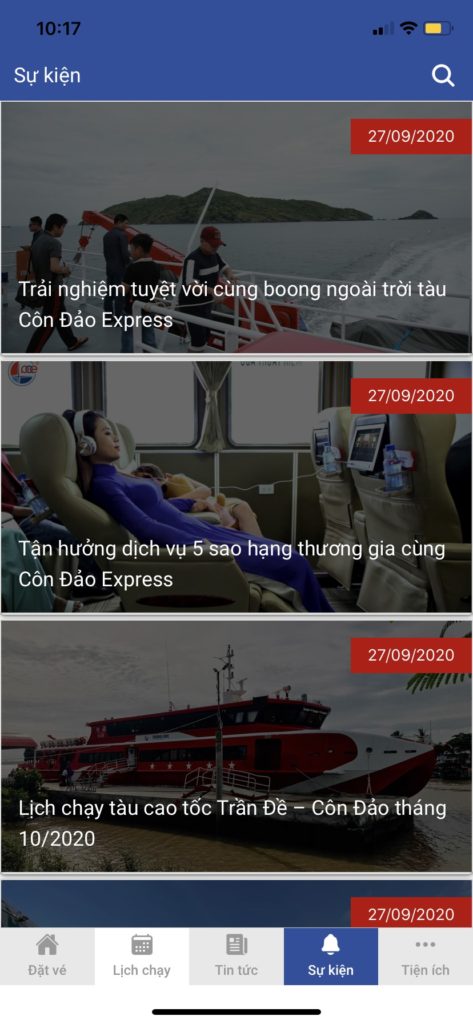 Vé tàu cao tốc Việt Nam