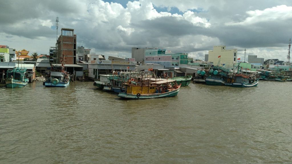 Một góc thị trấn Sông Đốc huyện Trần Văn Thời