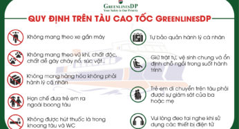 Quy định trên tàu cao tốc GreenlinesDP